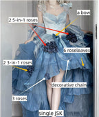 Swan Wonderland - Fairy Lolita JSK with High-Low Hem - image 29