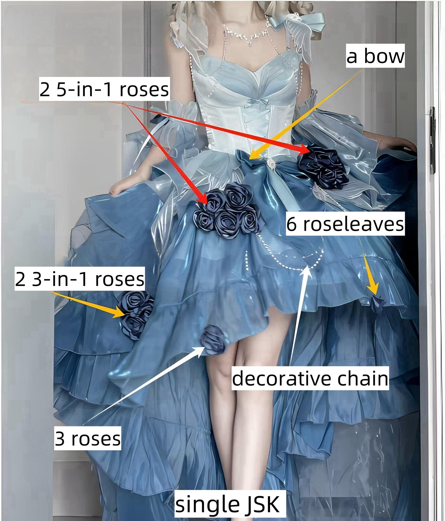 Swan Wonderland - Fairy Lolita JSK with High-Low Hem - image 29