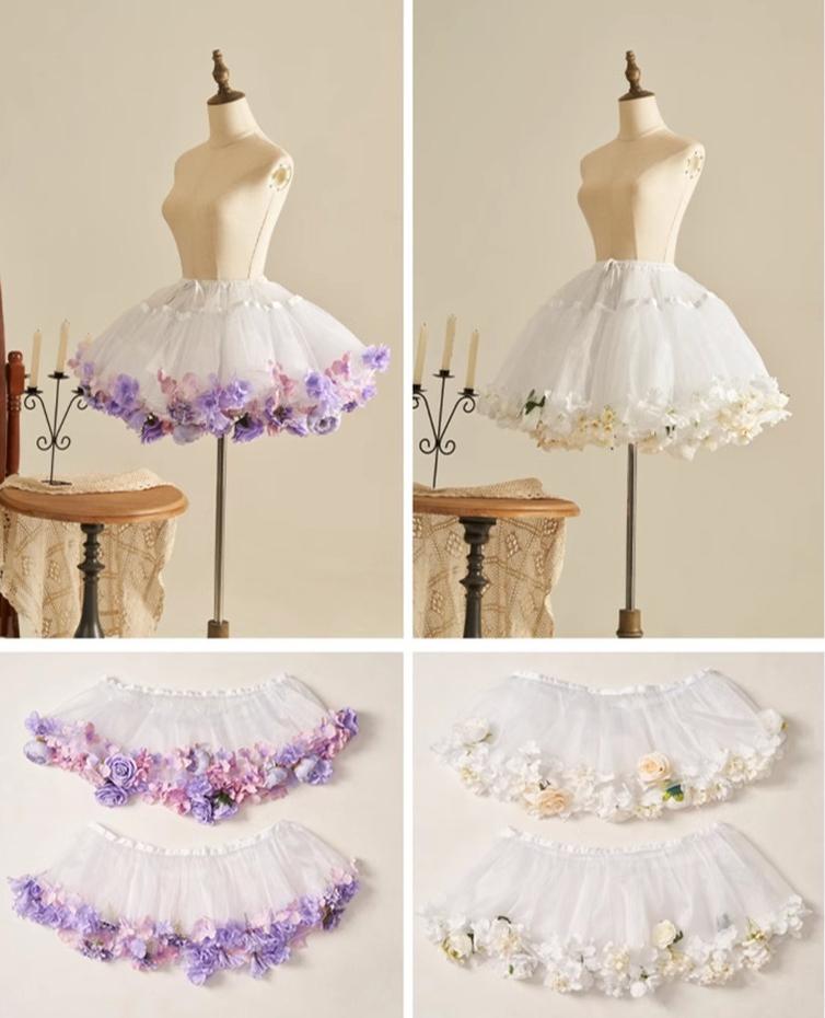Floral Lolita Petticoat with Detachable Trim Collection - image 19