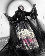 Reborn Ancient God Gothic Lolita Shirt and Skirt Set - image 4
