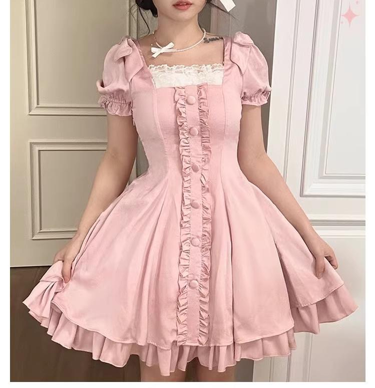 Plus Size Lolita OP Dress Summer Dress - image 3