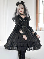 The Whisper of Stars - Gothic Constellation Lolita JSK & Accessories — source image 10