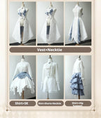 Crumbling Skeleton - Ouji Lolita Fishbone Embroideried Vest & Pants Suits - image 41