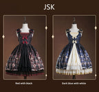 Classic Lolita JSK Suit Gold Foil Stamping Lolita Dress - image 9