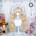 Blonde Sweet Lolita Wig With Roman Roll & Double Ponytails - image 1