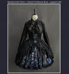 Night Traveler - Classic Gothic Lolita Dress with Stained Glass Window Print - image 18