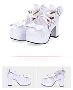 Sweet Lolita Heels Shoes Princess Tea Party Low Cut Shoes - image 22