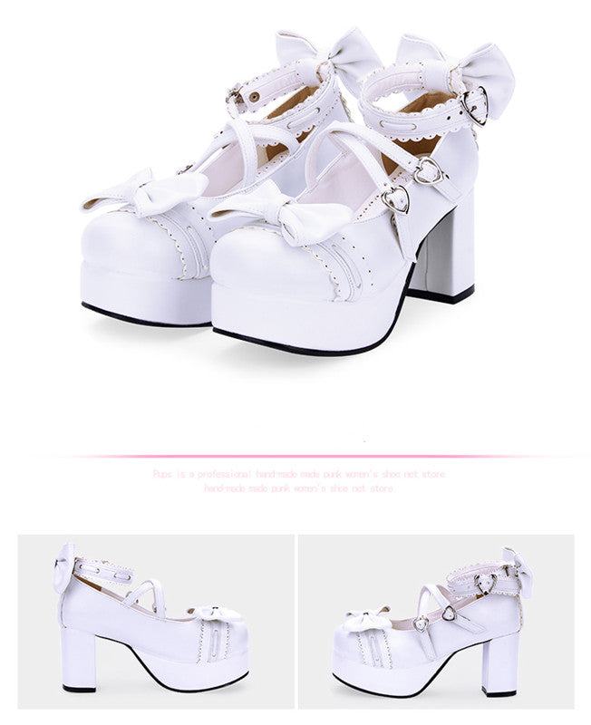 Sweet Lolita Heels Shoes Princess Tea Party Low Cut Shoes - image 22