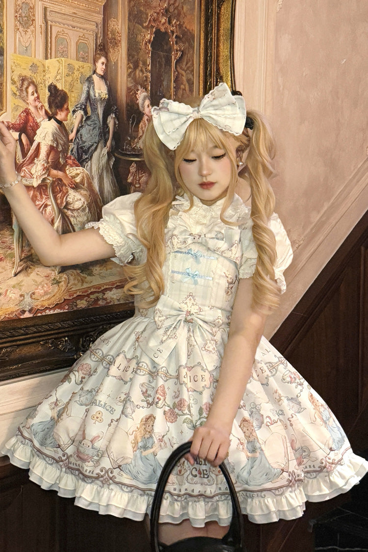 The Princess's Magical Diary - Sweet Lolita OP Dress in Light Blue - image 2