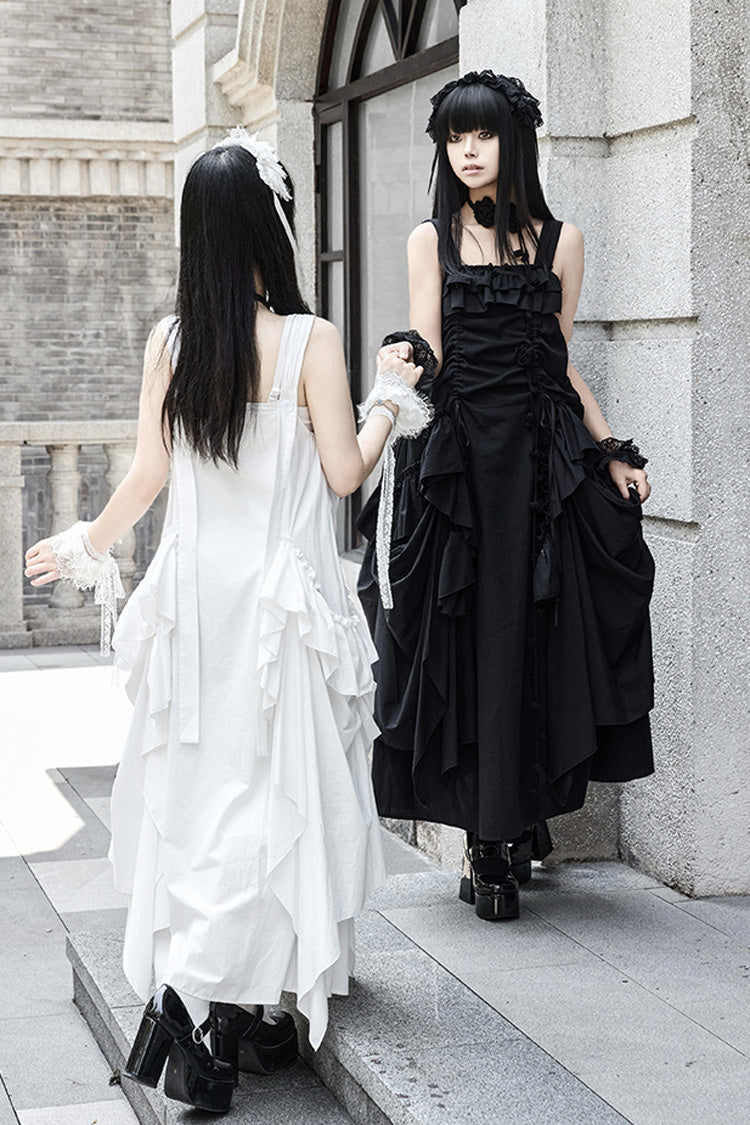 Dream Gothic Lolita Strap Dress in White - image 16
