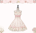 Whispers of Blossoms & Candlelight - Sweet Lolita Floral Printed JSK Dress with Bows and Accessories - image 31