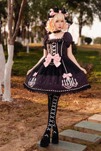 Chandelier - Sweet Lolita Short-Sleeve OP Dress in 4 Colors - image 4