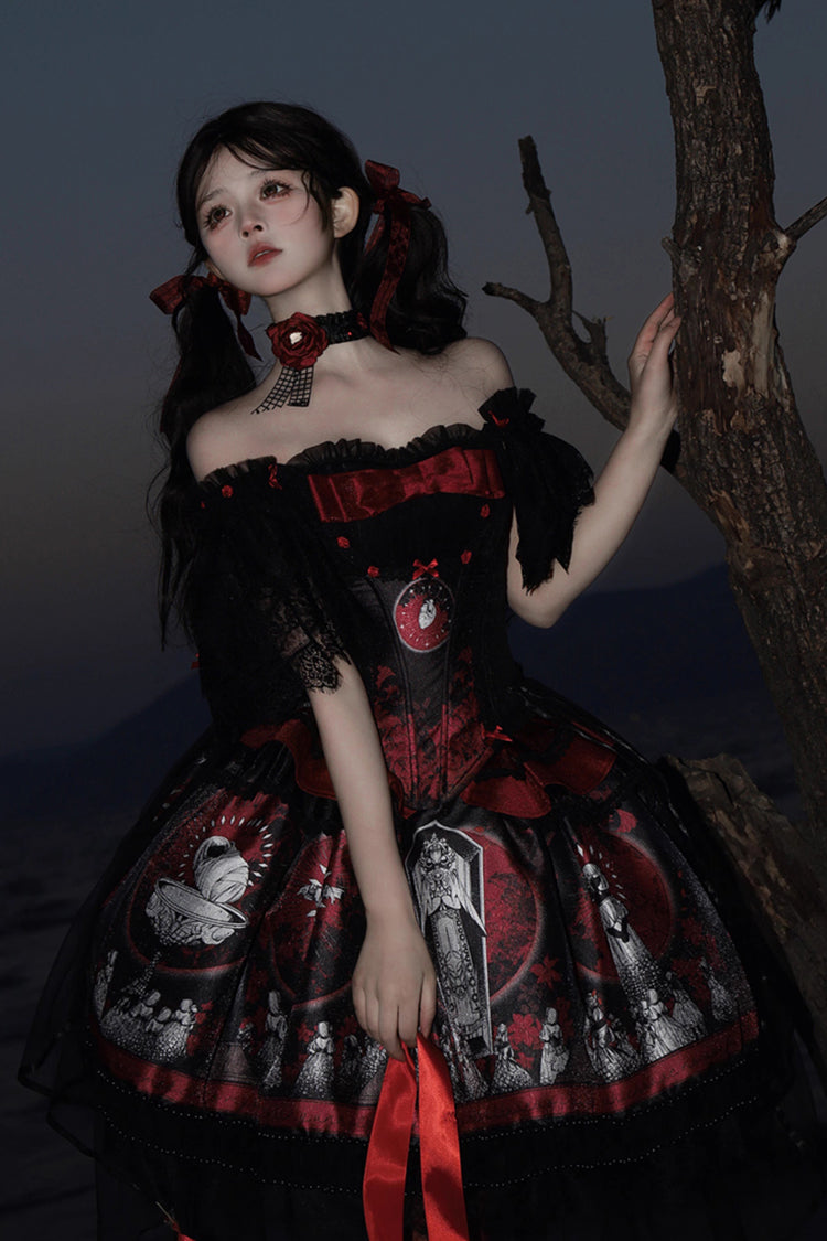 Dark Moon Corridor - Gothic Lolita Dress-Skirt - image 4