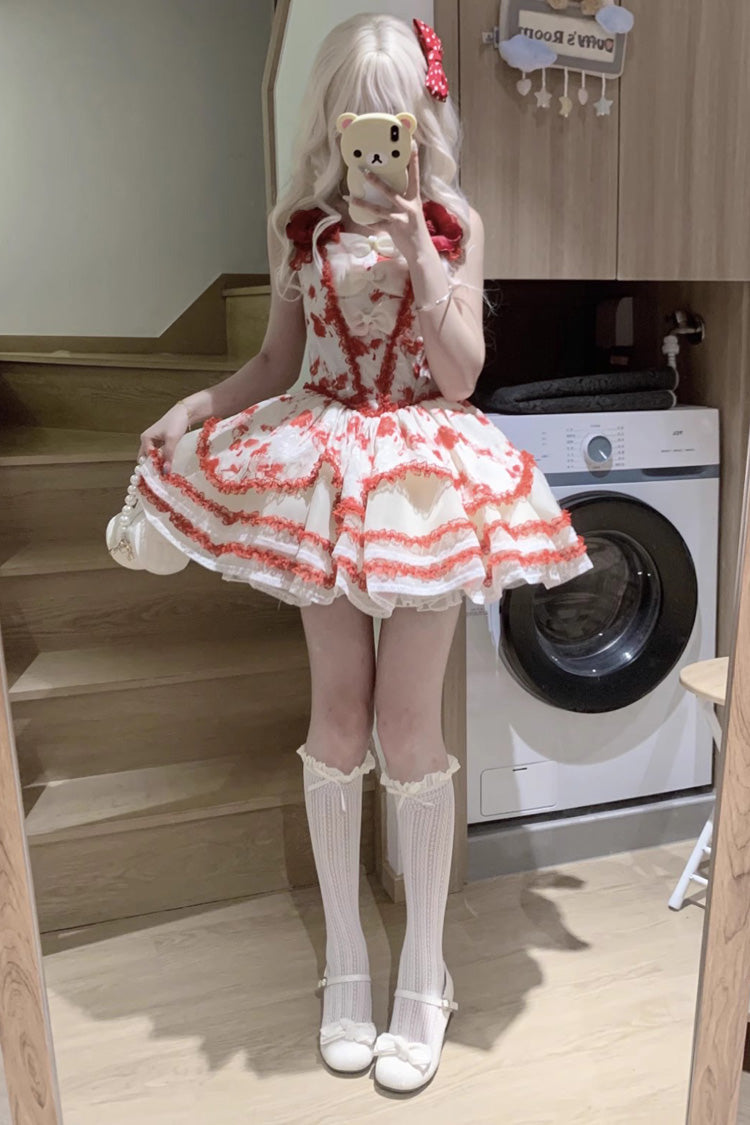 Jasmine Rain - Sweet Polka Dot Lace Lolita JSK Dress - image 17