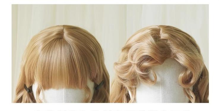 Retro Lolita Wig Short Roman Curl Hairpiece - image 16