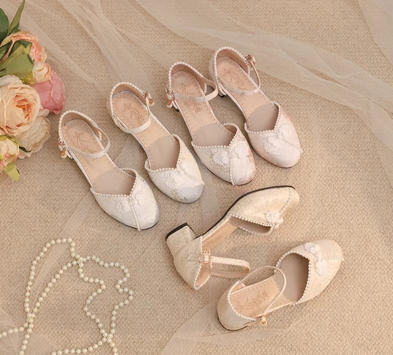 Heart Jade Qi Lolita Chunky Heel Shoes - image 4