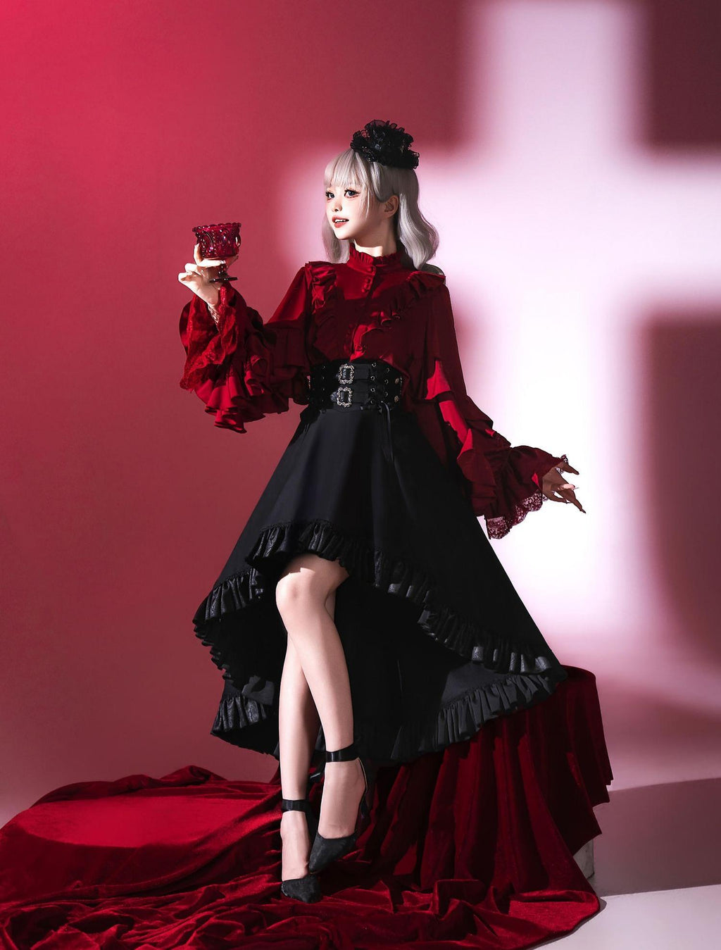 Night & Day Sonata Ouji Lolita Shirt and Pants Set - image 29