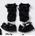 Lily Doll - Gothic Lolita Black White Contrast JSK Dress with Ruffles and Accessories - image 5