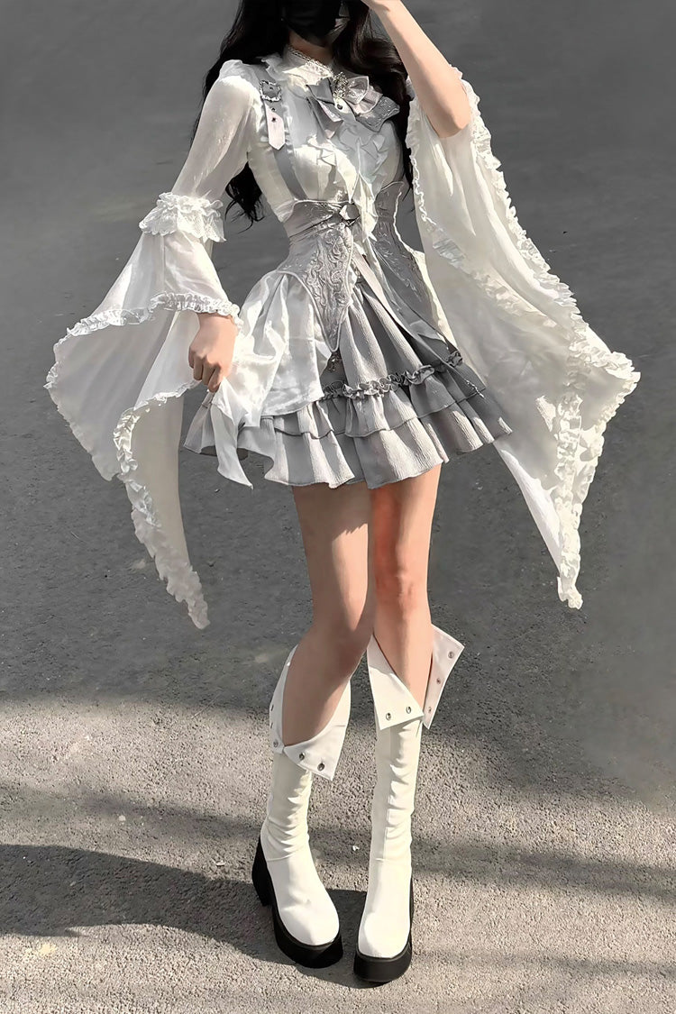 The Silver Key Gothic Lolita Blouse, Skirt and Waist Corset Collection - image 7