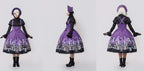 Dragon Bone Lily - Vintage Gothic Lolita Dragon & Skeleton Print JSK Dress and Accessories - image 3