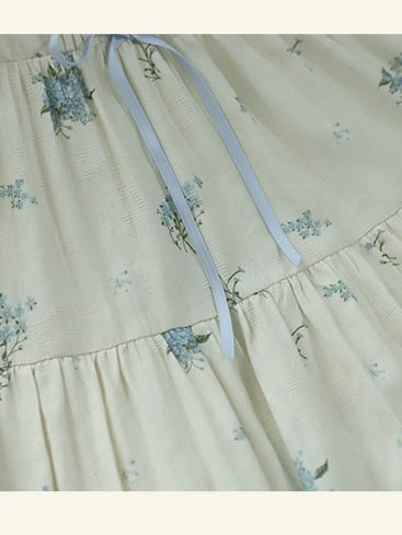 Blue Forget-Me-Not Floral Sweet Lolita JSK - image 10