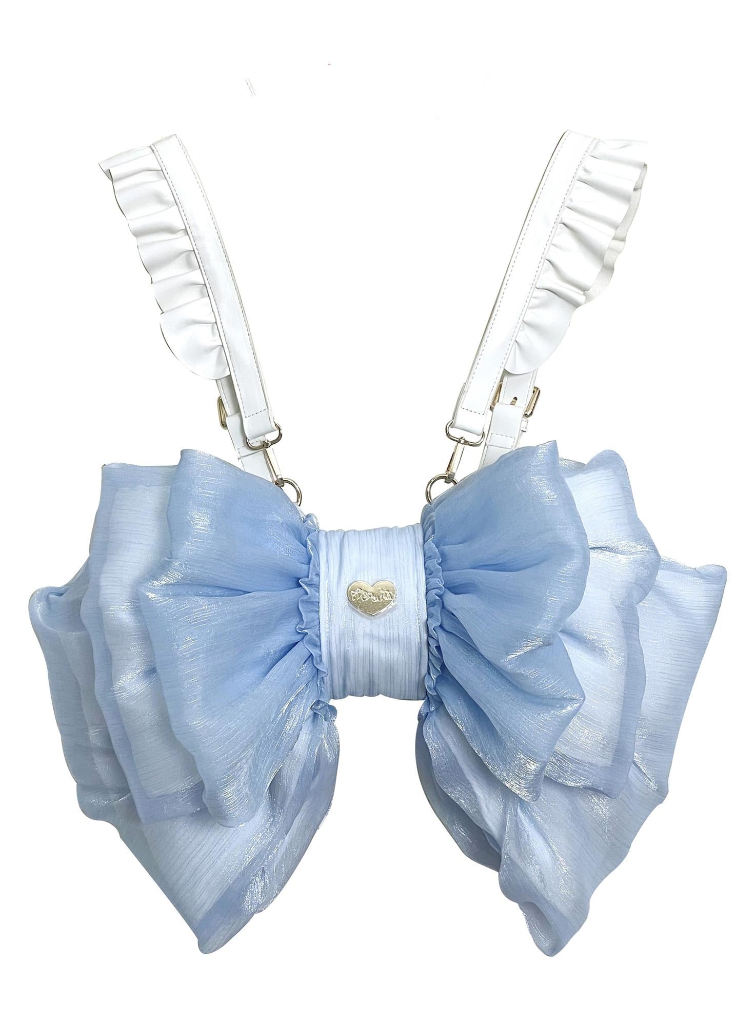 Satin Butterfly Bow Bag Versatile Elegance Lolita Bag - image 12