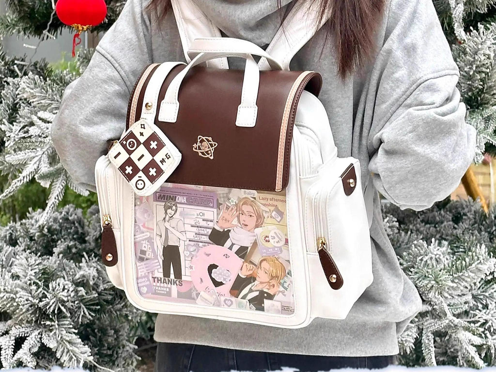 Kawaii Lolita Large-Capacity Ita Backpack with Mini Pocket and Grid Board - image 24