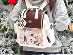 Kawaii Lolita Large-Capacity Ita Backpack with Mini Pocket and Grid Board - image 24