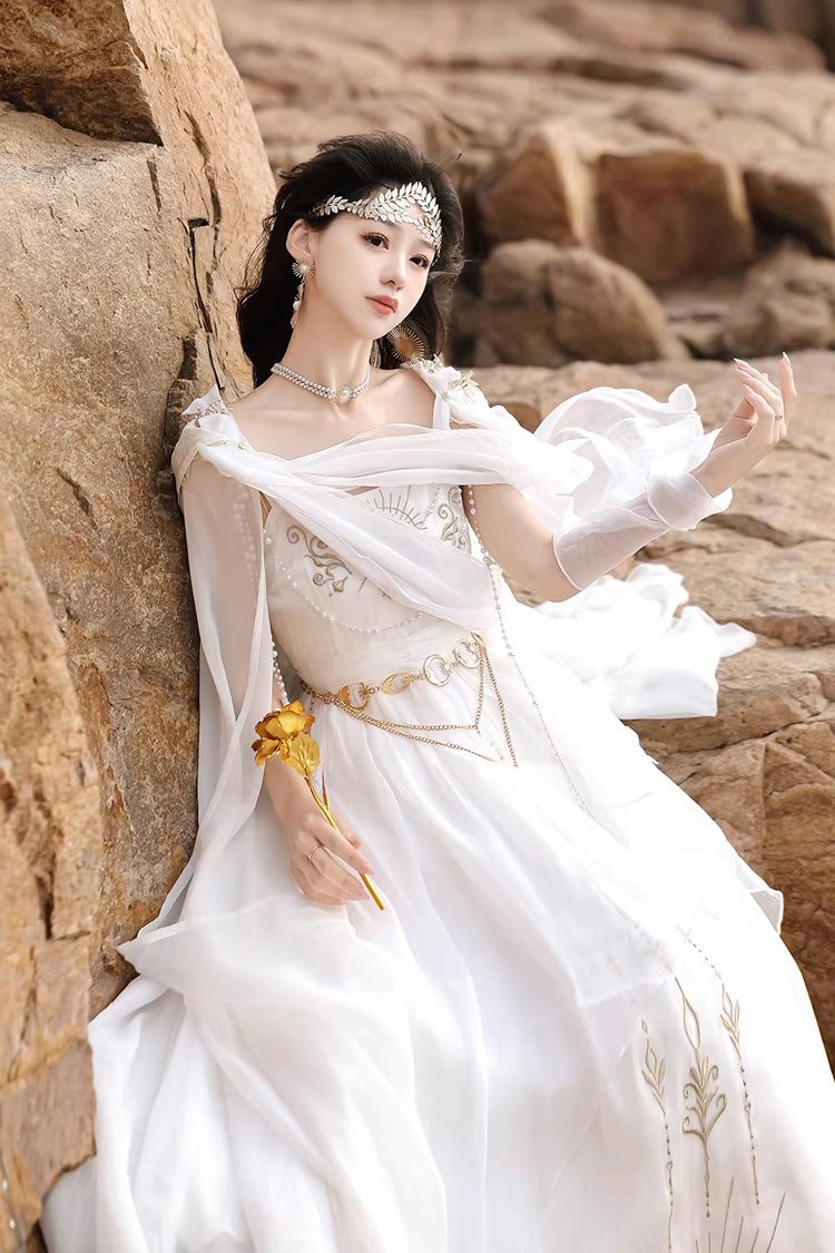 Aurelia of the Holy Light - Sweet Lolita Dress Set & Shawl - image 8