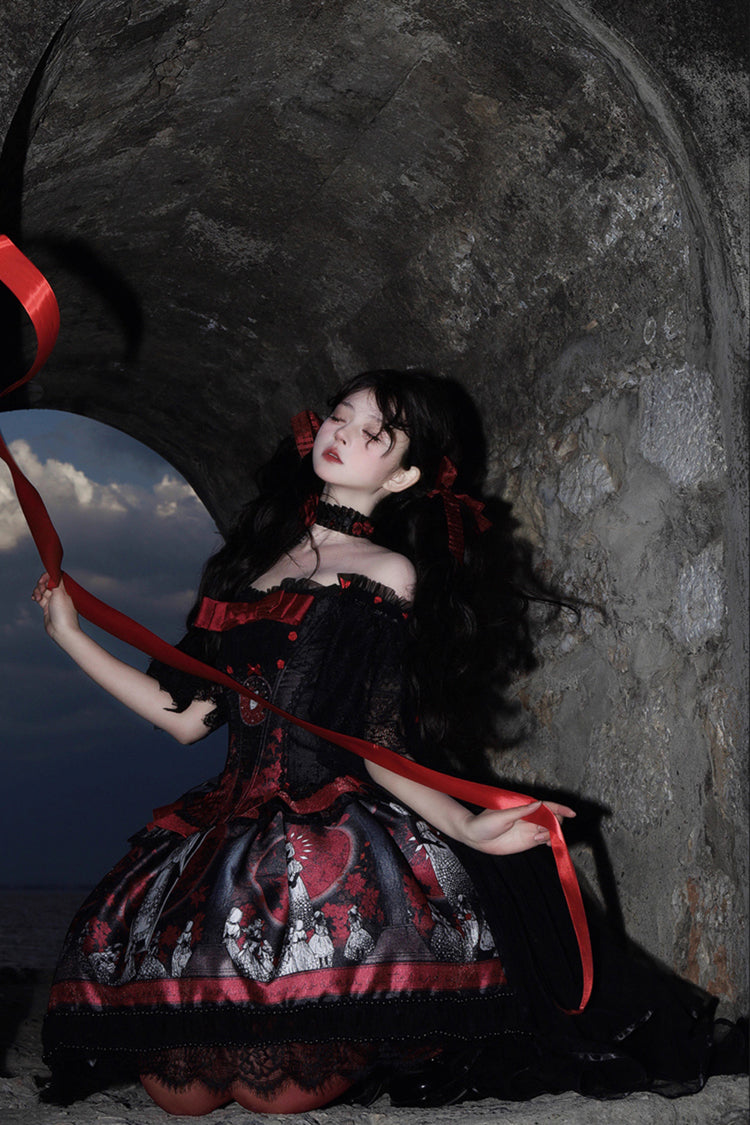 Dark Moon Corridor - Gothic Lolita Dress-Skirt - image 13