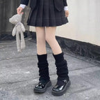 Winter Lolita Long Socks Knit Thigh-High Foot Covers - image 8