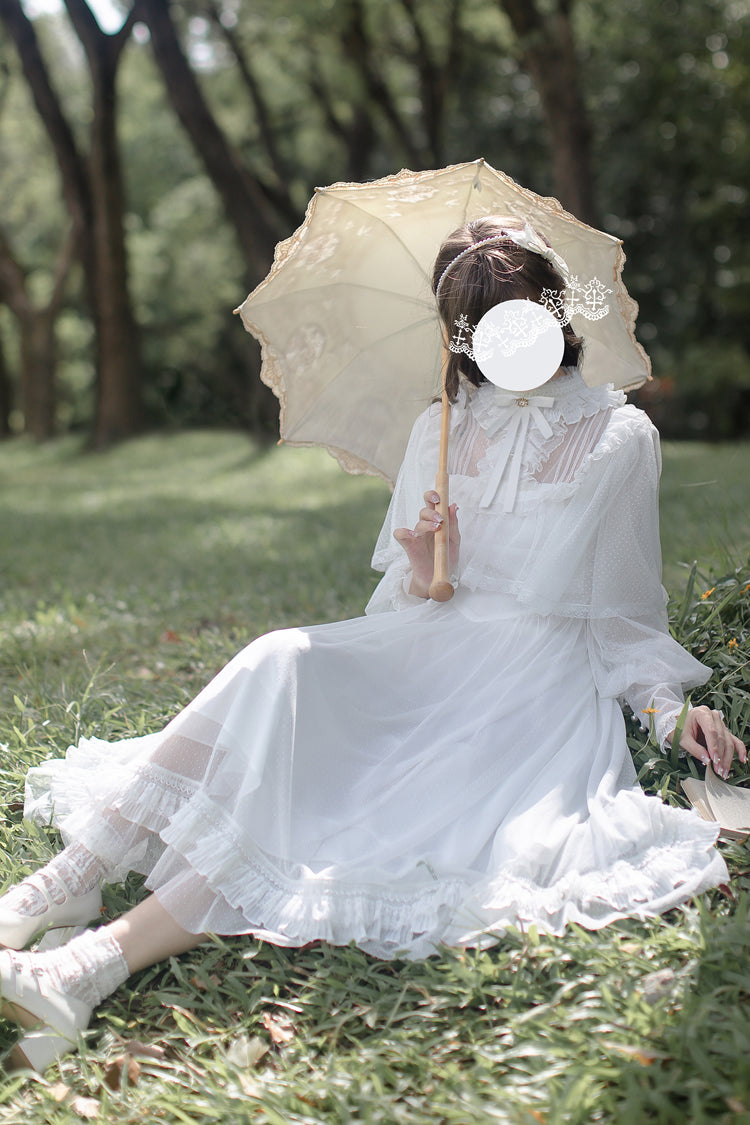 Enchanted Daydream - Elegant Lolita OP Dress in White - image 6