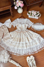 Moonlight Woven Flower Box - Sweet Plus Size Lolita JSK Dress Set - image 4