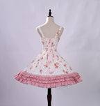 Rose Spring Romance - Cotton Old School Lolita JSK Dress, Floral Print - image 2