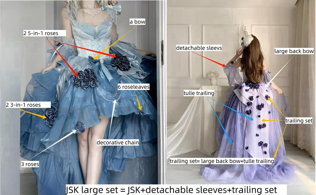 Swan Wonderland - Fairy Lolita JSK with High-Low Hem - image 31