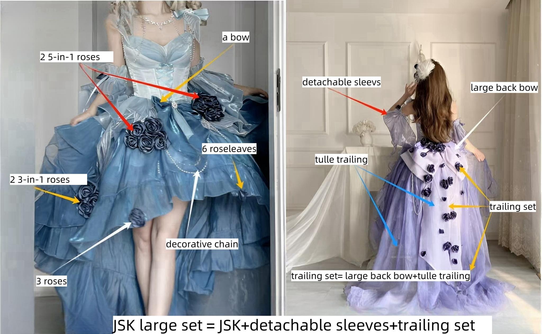 Swan Wonderland - Fairy Lolita JSK with High-Low Hem - image 31