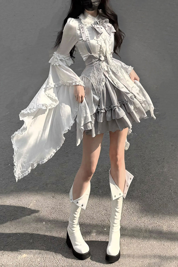 The Silver Key Gothic Lolita Blouse, Skirt and Waist Corset Collection - image 5
