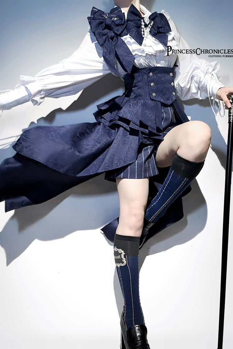 Rabbit Theater Ouji High-Low Girdle in Blue - image 18