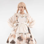 Sweet Lolita Blouse Doll Collar Shirt with Bubble Sleeves - image 3