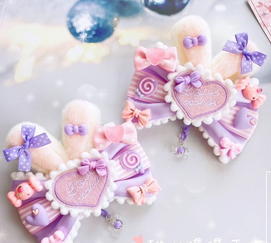 Sweet Lolita Lace Rabbit Ears Cuffs Multicolor - image 12