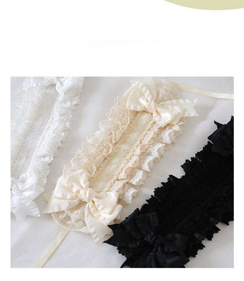 Elegant Lolita Ivory Lace Hair Band - image 9