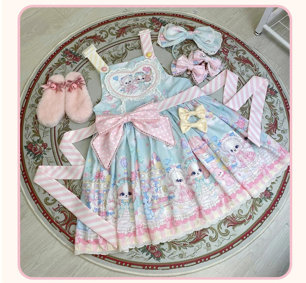Puppy Parks - Sweet Lolita Kawaii Puppy Lolita Salopette - image 24