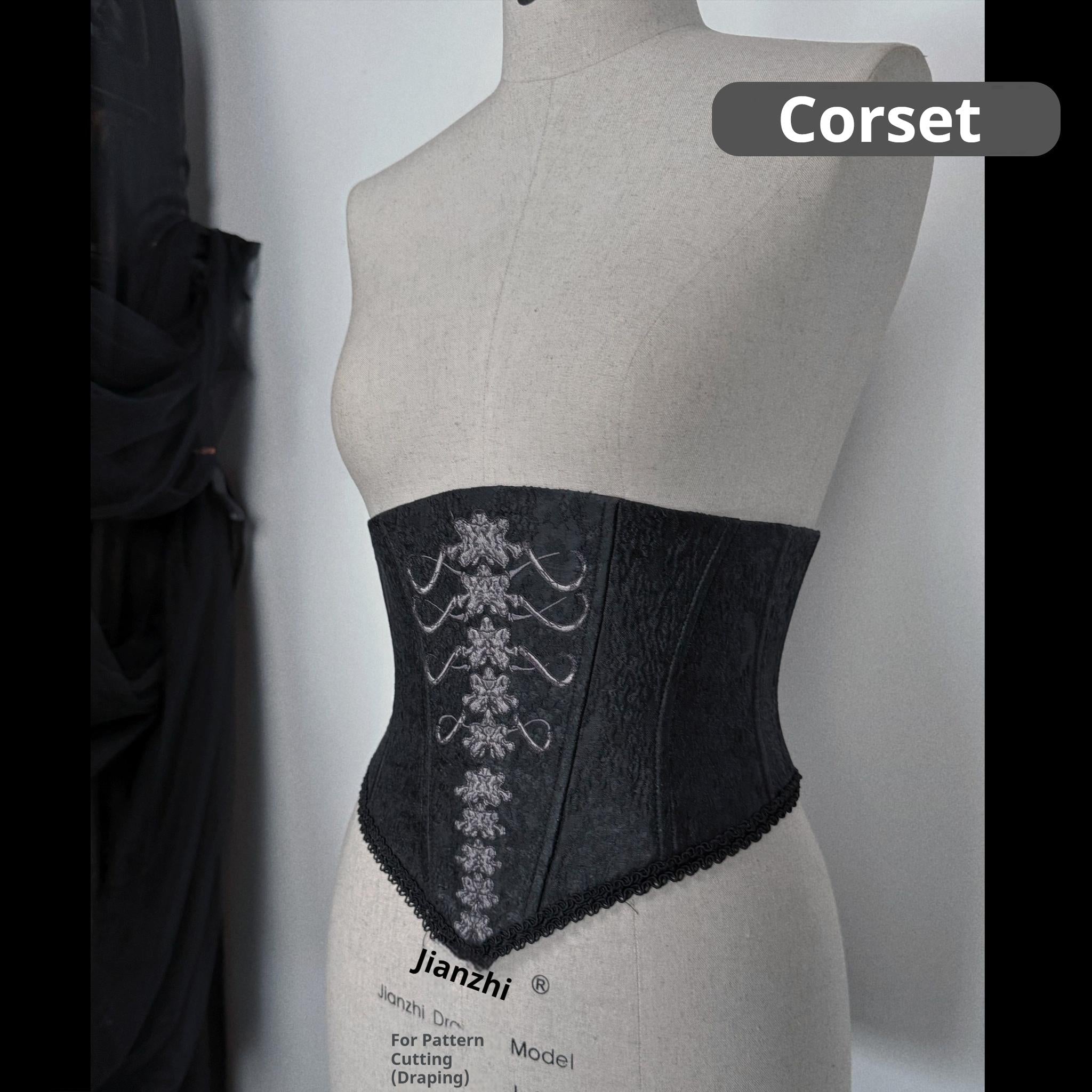 Bone-Eroded Butterfly - Gothic Lolita JSK & SK Set - image 64