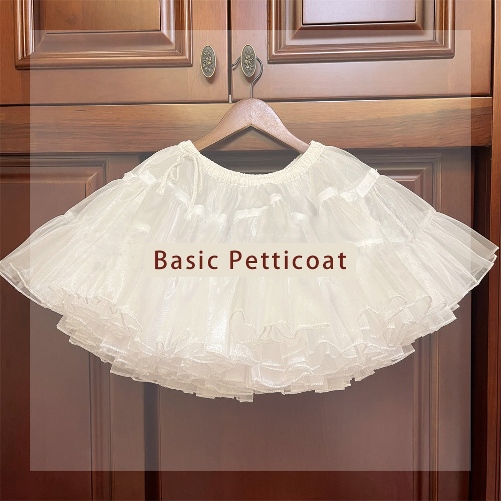 Harvest Spring - 13.8" (35 cm), 17.7" (45 cm) Basic Lolita Petticoat - image 1