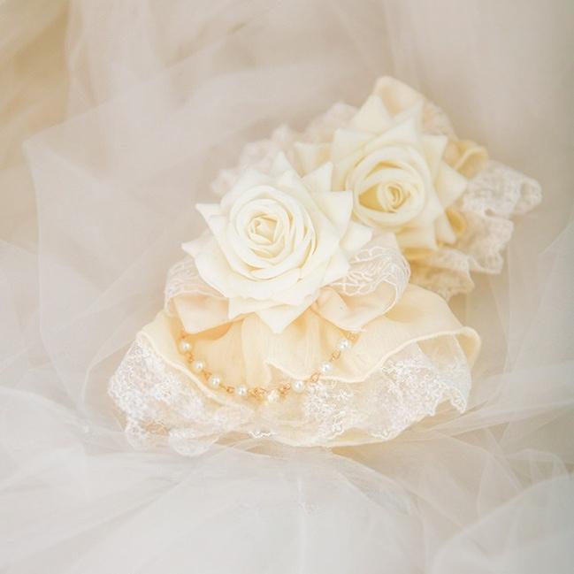 Dawn Wedding - Sweet Lolita Rose Headdress Accessories - image 11