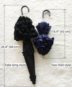 Classic Lolita Parasol, Two-Folded Umbrella for Daily Use - image 15