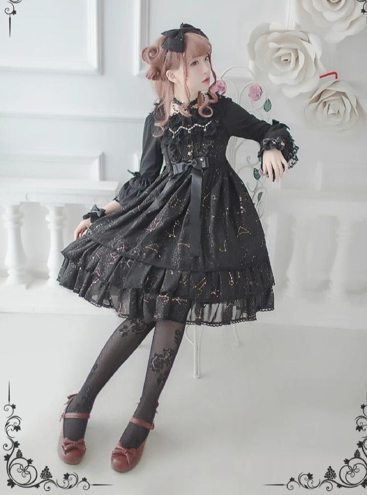 The Whisper of Stars - Gothic Constellation Lolita JSK - image 5