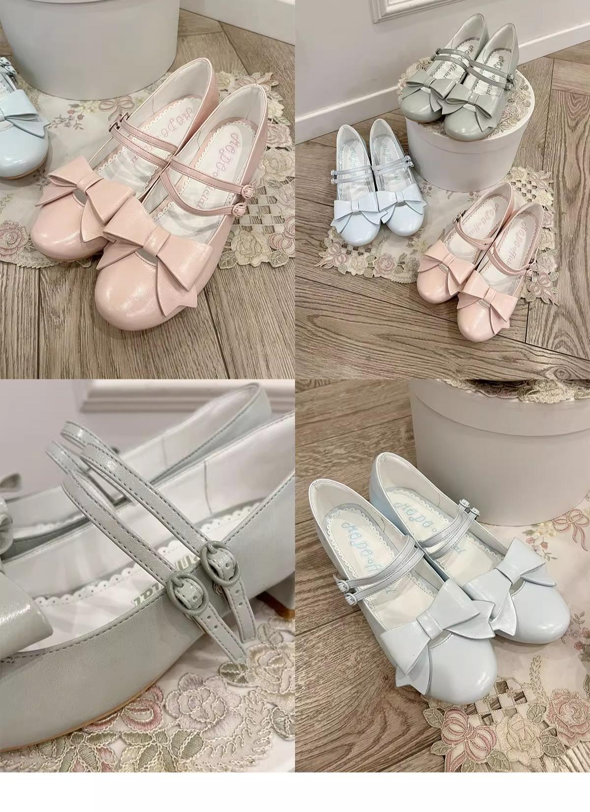 Apple Candy - Pointed Toe Lolita Shoes - Low Block Heel - image 23