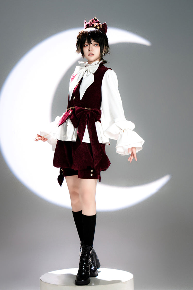 Red Rabbit Hunt Sweet Prince Ouji Lolita Vest - image 4