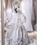 Dragon Bone Cemetery - Gothic Lolita Long Sleeve Blouse - image 24